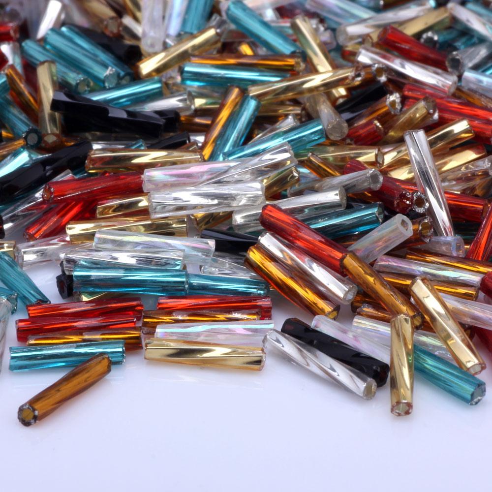 Glass Seed Beads 2Mm Jewelry Making - OlingArt Mieszane Kolory Tubka 2x9mm 20g/Partia