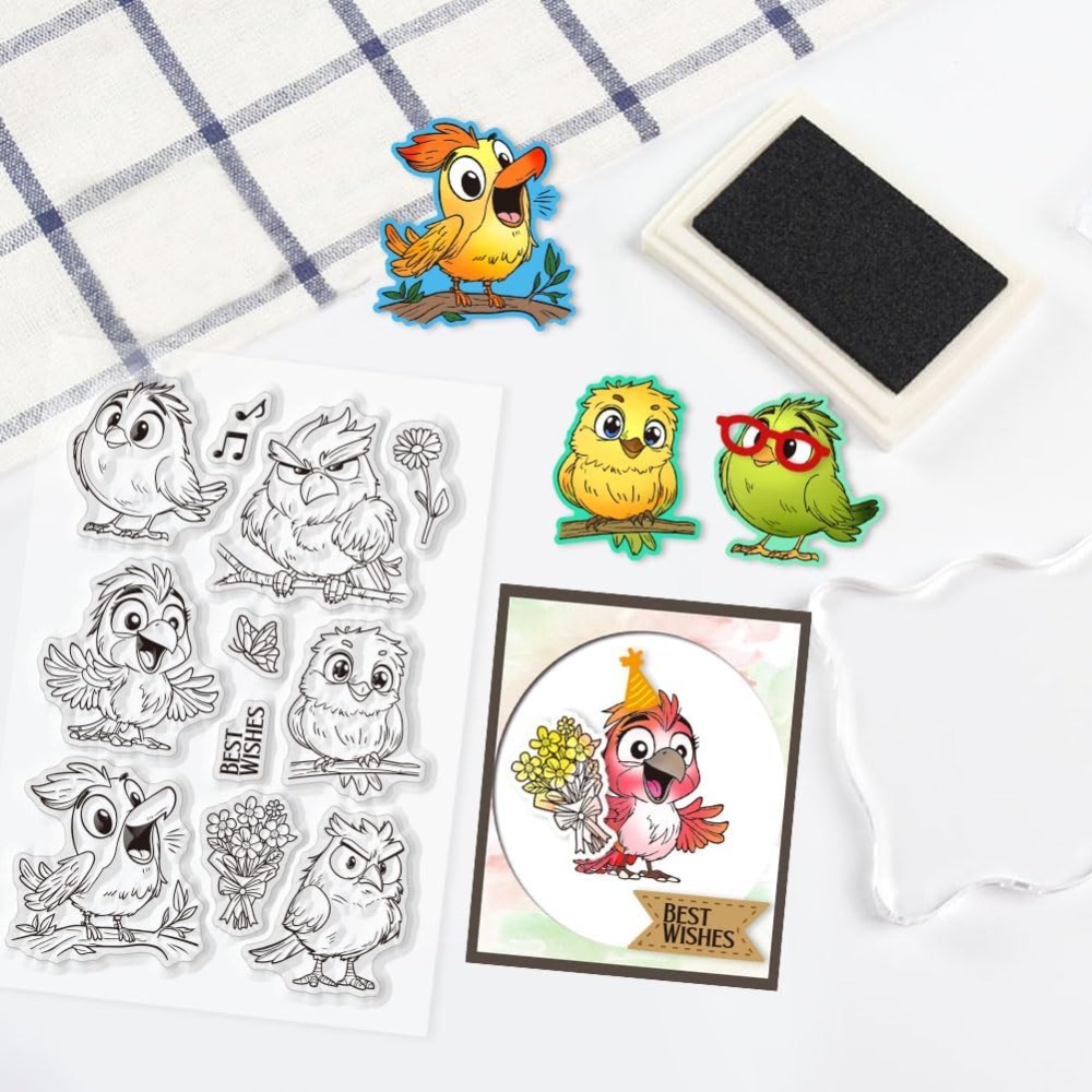 Zabawne Stemple Przezroczyste  – Clear Silicone Stamps For Card Making recenzja i cena