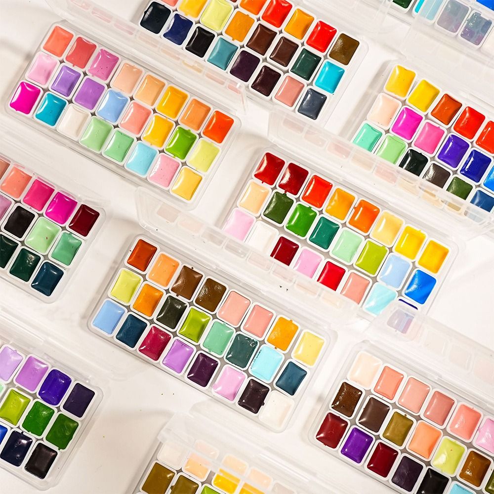 Zestaw farb akwarelowych 24 ko – Watercolor Paint Set Solid Pigment recenzja i cena