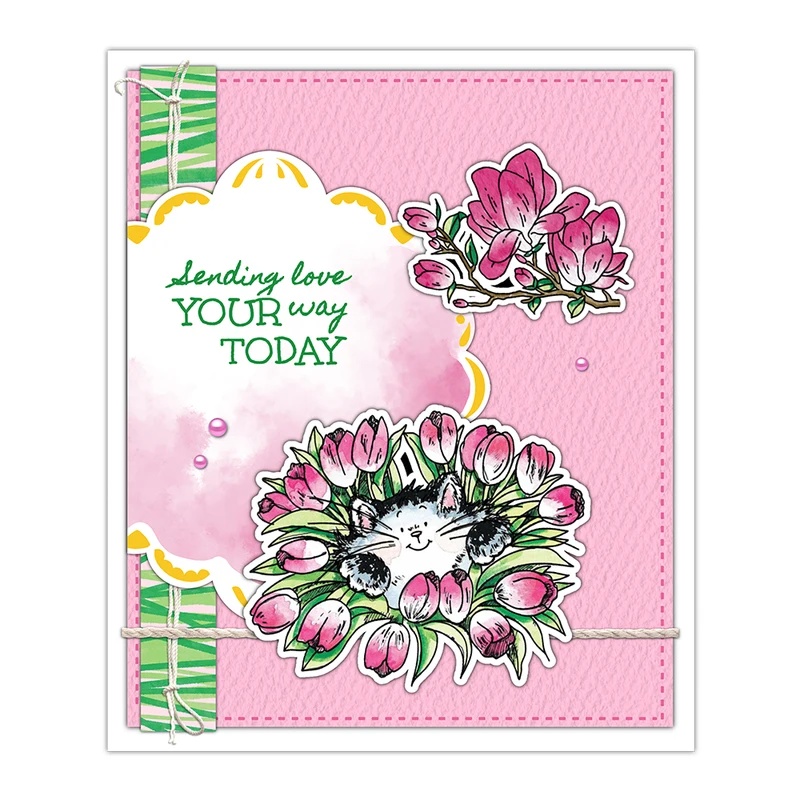 Suncraft Urocze Kotki i Kwiaty – Clear Silicone Stamps For Card Making recenzja i cena