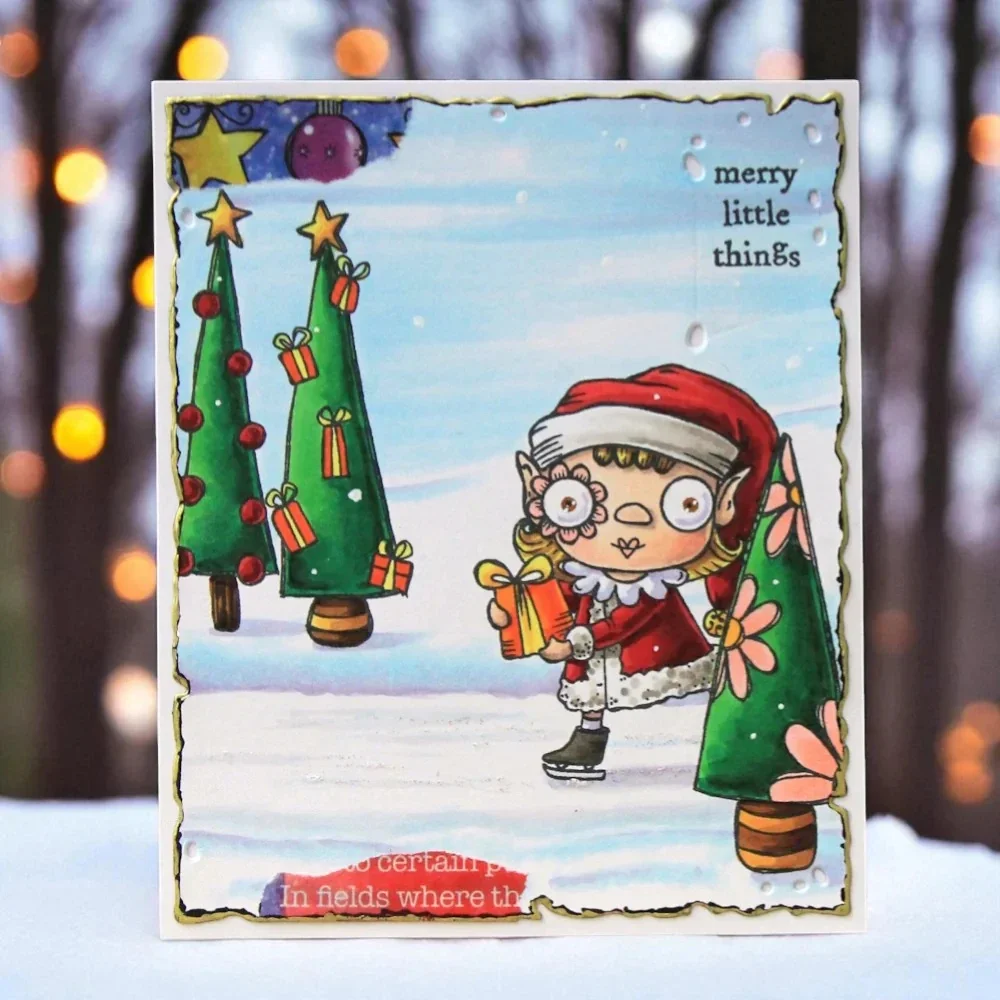 Słodkie zimoleśne dynie czarow – Clear Silicone Stamps For Card Making recenzja i cena