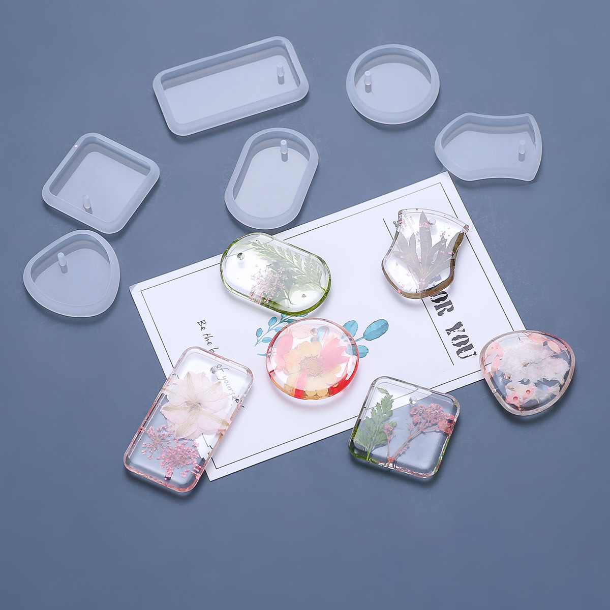 1/6/10 sztuk DIY brelok zawies – Silicone Epoxy Resin Molds Set recenzja i cena
