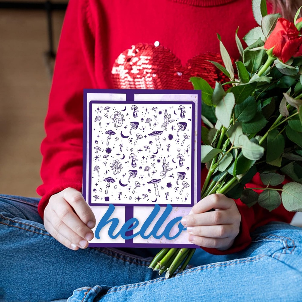 Tło grzybów wyraźne znaczki ro – Clear Silicone Stamps For Card Making recenzja i cena