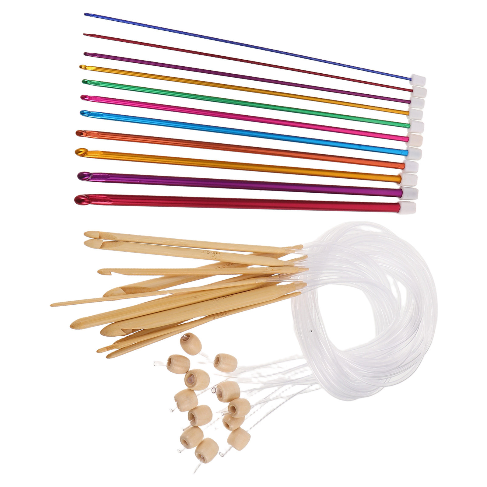1 zestaw kolorowych szydełek d – Wooden Crochet Hooks Ergonomic Handle recenzja i cena
