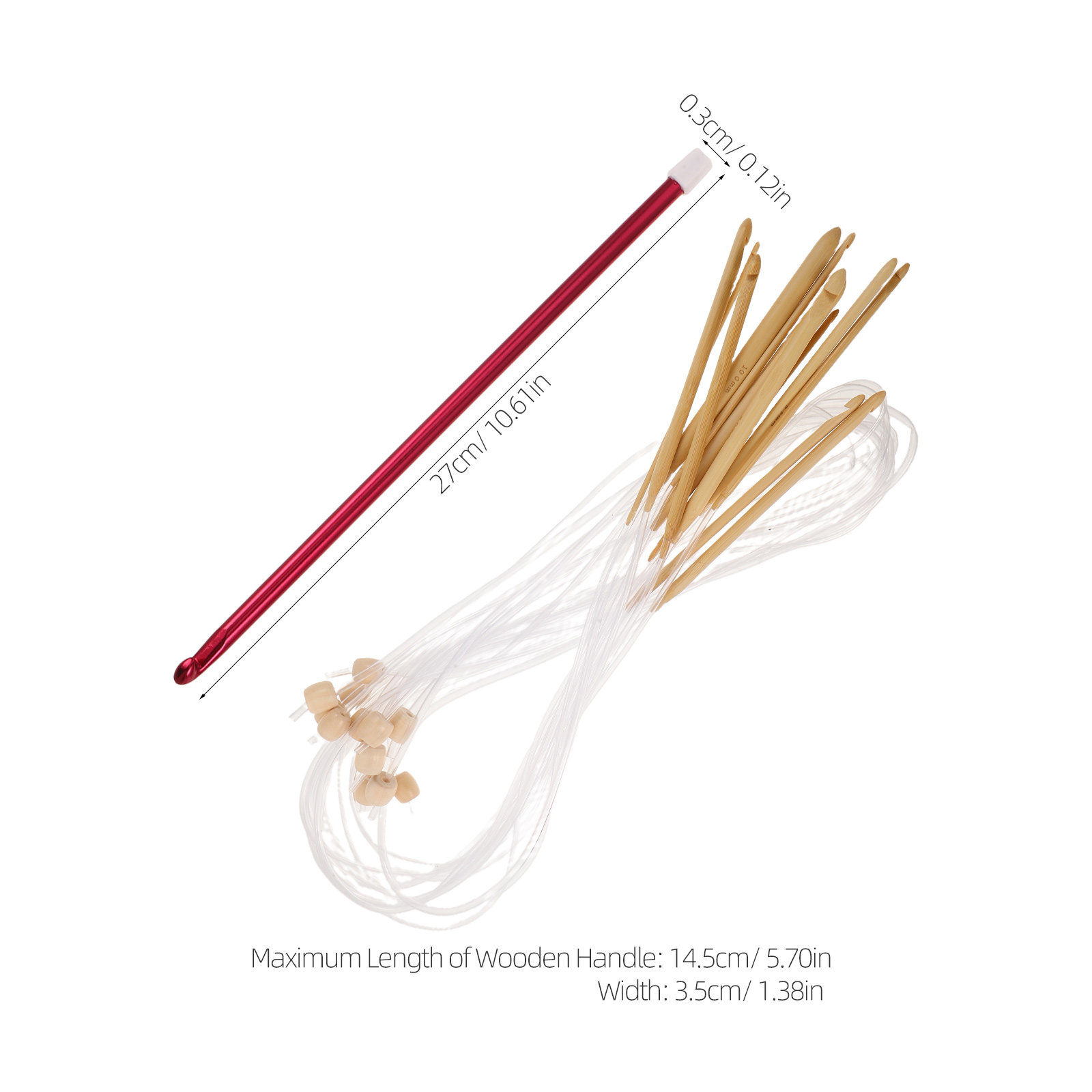 1 zestaw kolorowych szydełek d – Wooden Crochet Hooks Ergonomic Handle recenzja i cena