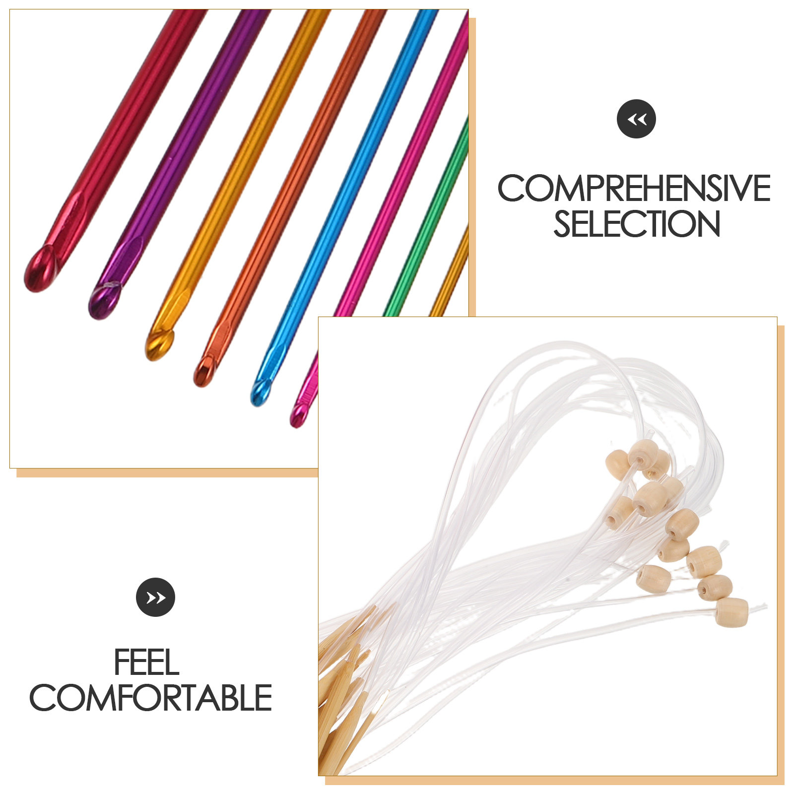 1 zestaw kolorowych szydełek d – Wooden Crochet Hooks Ergonomic Handle recenzja i cena