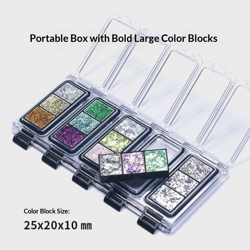 15 Kolorów Farby Dekoracyjne G – Watercolor Paint Set Solid Pigment recenzja i cena